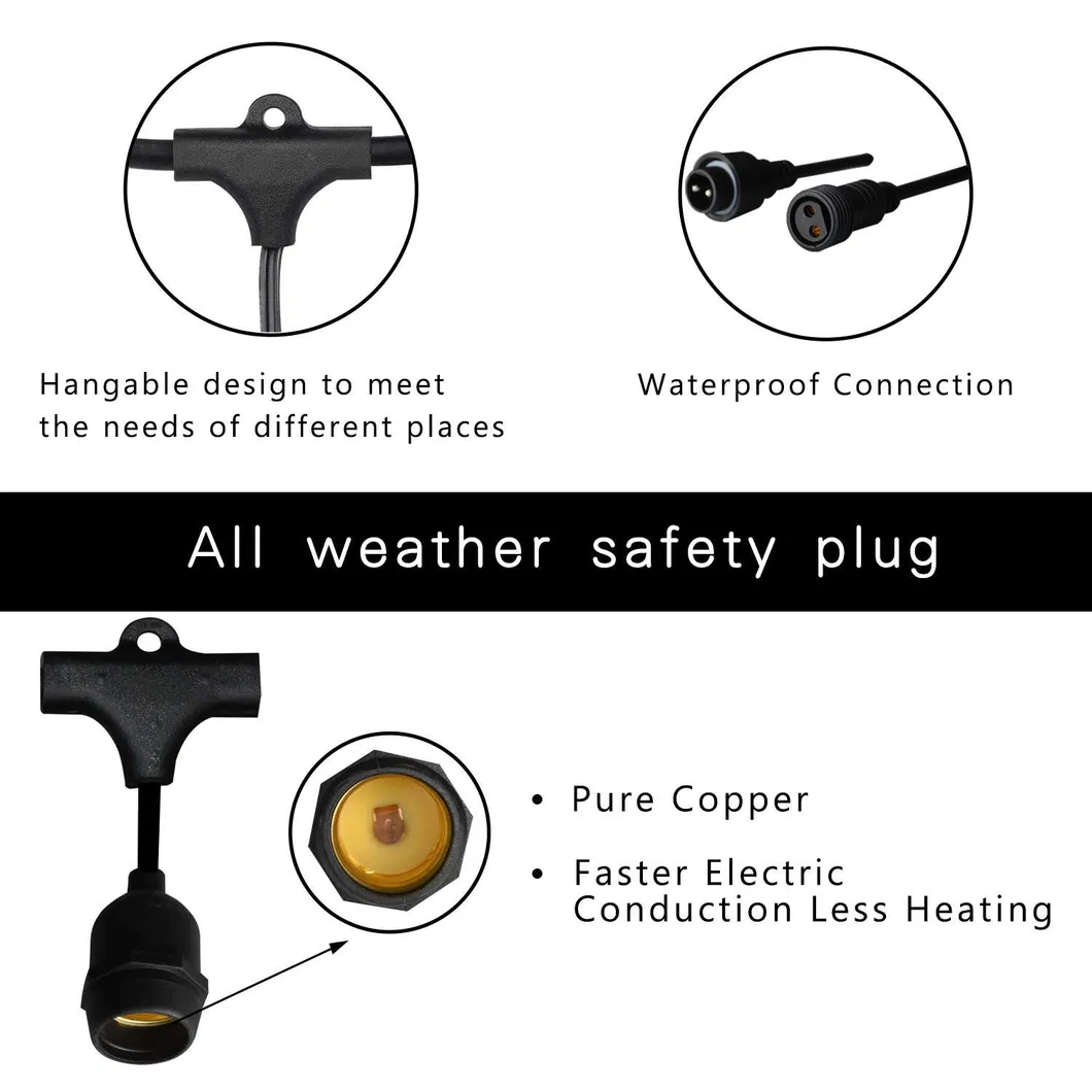 Pendant Light with E26 E27 Socket Lamp Holder with Wire