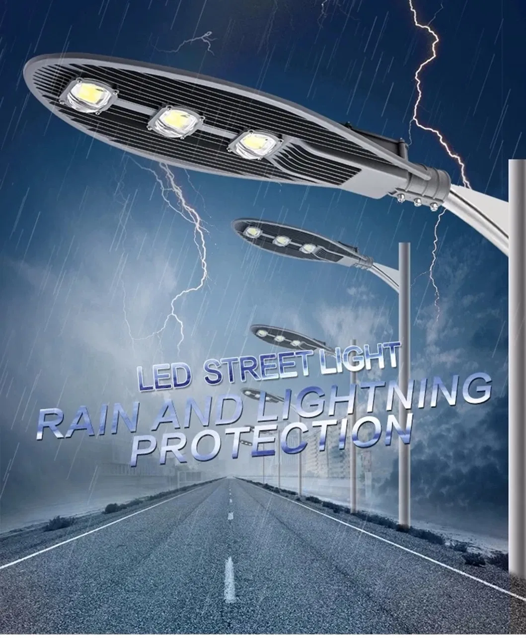 Professional Safety Highway Garden Sand Grey Painting COB Chip Street Lamp LED Road Light