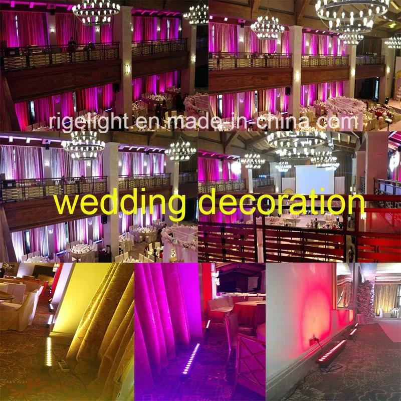 Rigeba Disco DJ Stage18X8w RGBW 4in1 Indoor LED Wall Washer Light for Landscape