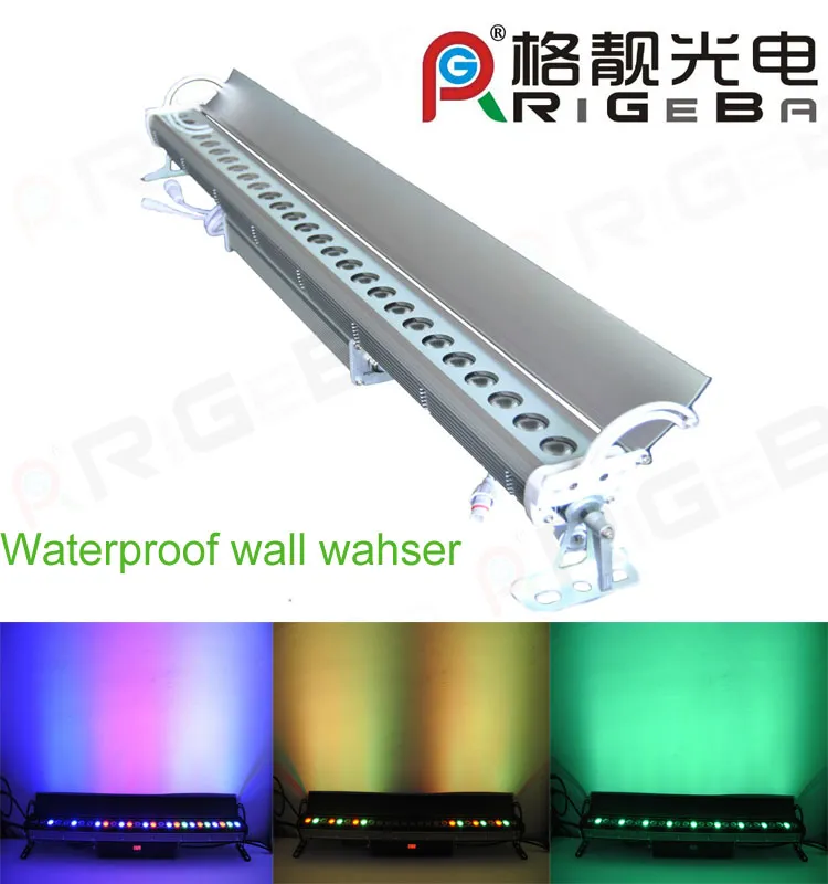 Rigeba Outdoor IP 65 27LEDs 3W RGB 3in1 Wall Washer Light for Landscape