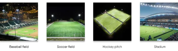 Rygh 400W 400 Watt LED Floodlight for Baseball Basketball Football Softball Golf Sports Field