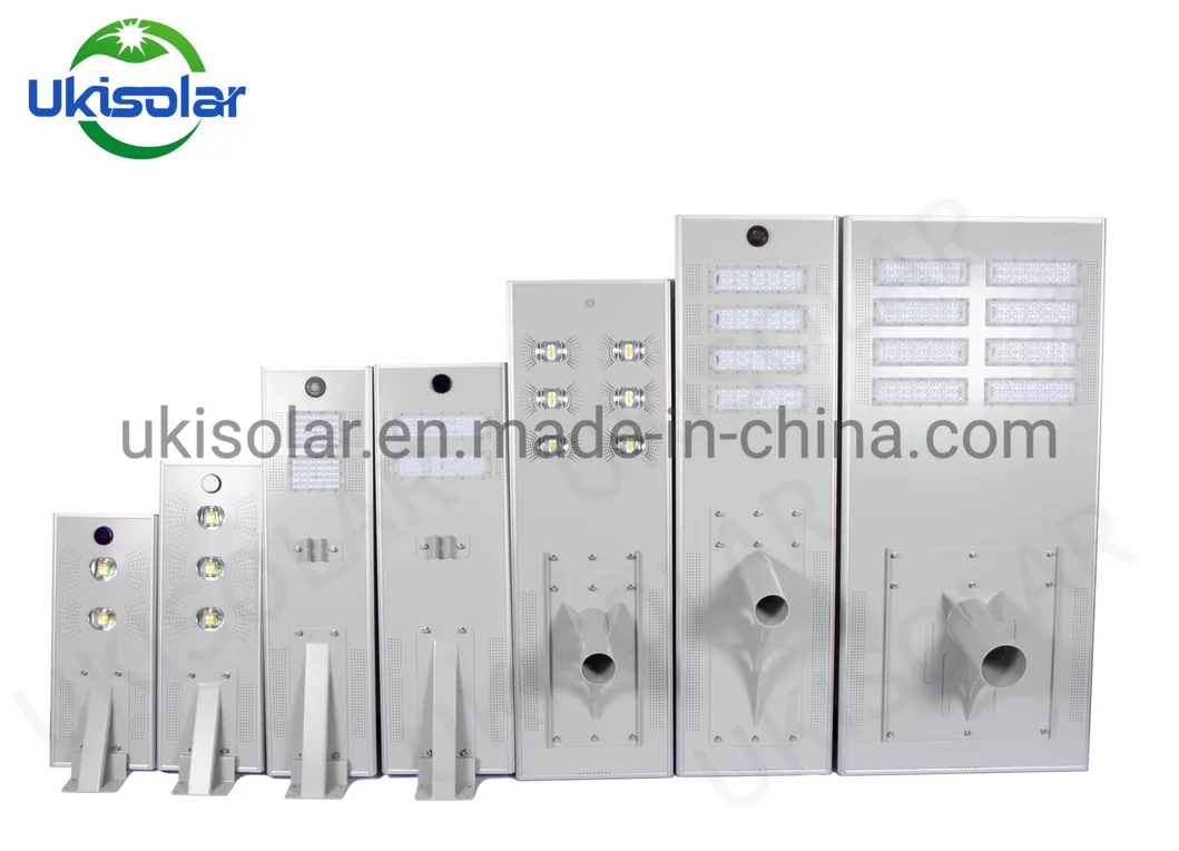 Ukisolar 2021 New Design Remote Control Outdoor Waterproof High Lumen 30W 60W 80W 100W LED Street Light Solar LED Lamp with CE RoHS FCC ISO