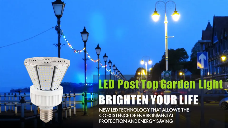 UL TUV 360 Degree 150lm/W E39 80W High Quality LED Post Top