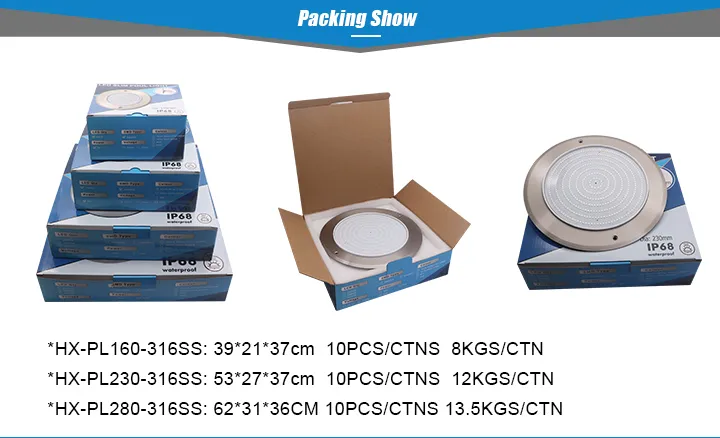 Ultra Thin 8mm Thickness 18W 24W 35W RGB WiFi Control Underwater Light LED Swimming Pool Light