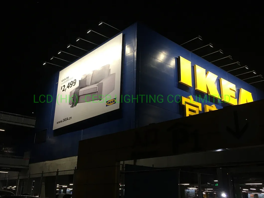 Universal 50W High Lumen 7250lm Outdoor LED Security Lights with Optic 120deg Beam Angle Super Bright Outdoor Flood Light Exterior Light for Billboard Car Park