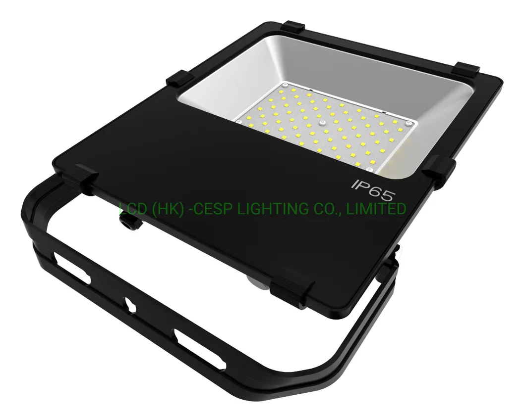 Universal 50W High Lumen 7250lm Outdoor LED Security Lights with Optic 120deg Beam Angle Super Bright Outdoor Flood Light Exterior Light for Billboard Car Park