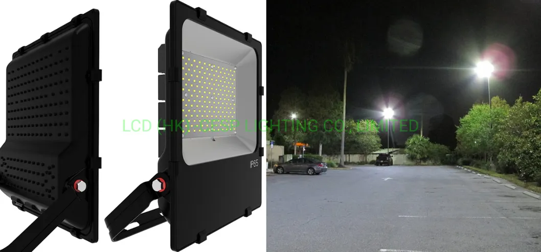 Universal 50W High Lumen 7250lm Outdoor LED Security Lights with Optic 120deg Beam Angle Super Bright Outdoor Flood Light Exterior Light for Billboard Car Park